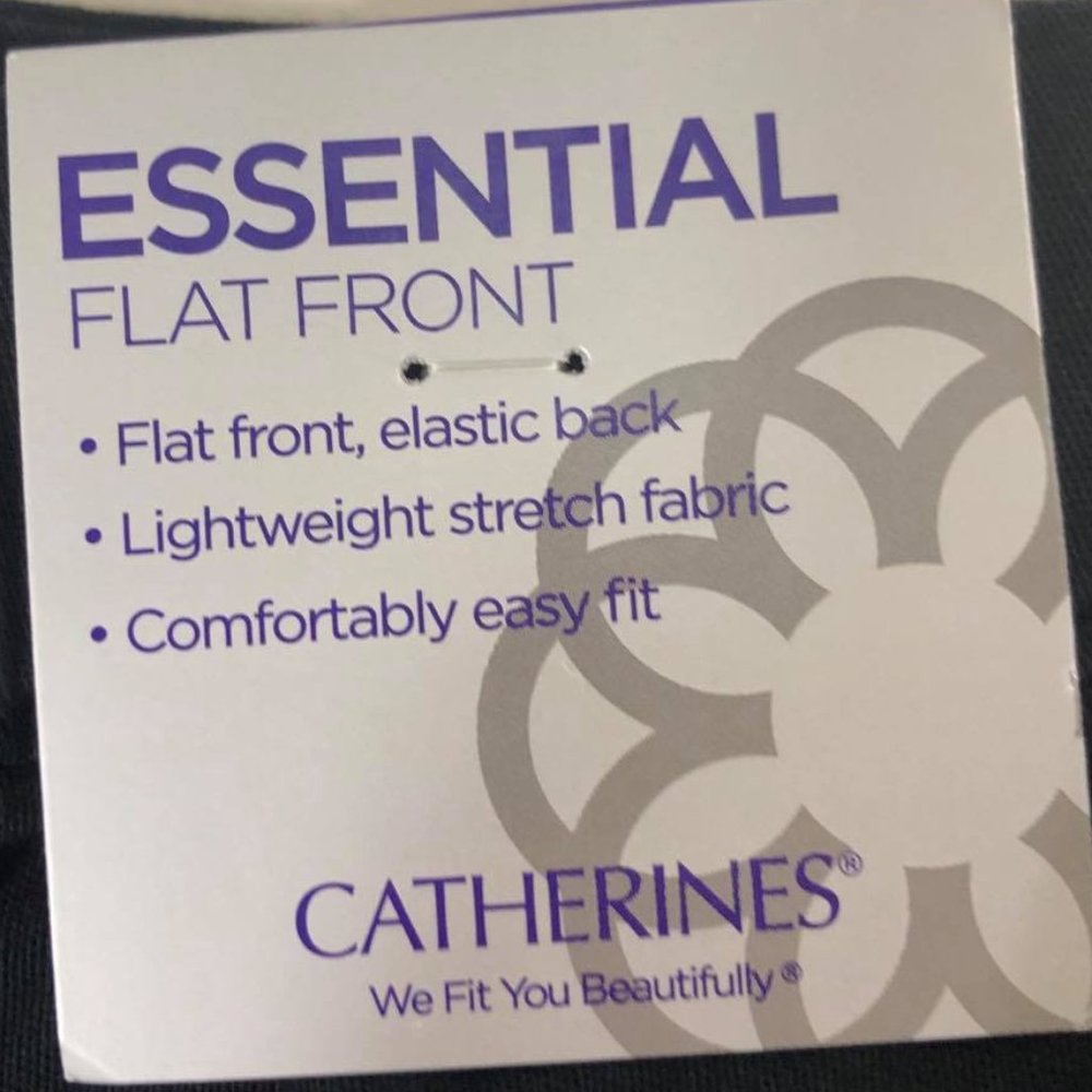 Catherines Sz 4X Black Jean Capris NWT - Picture 9 of 11